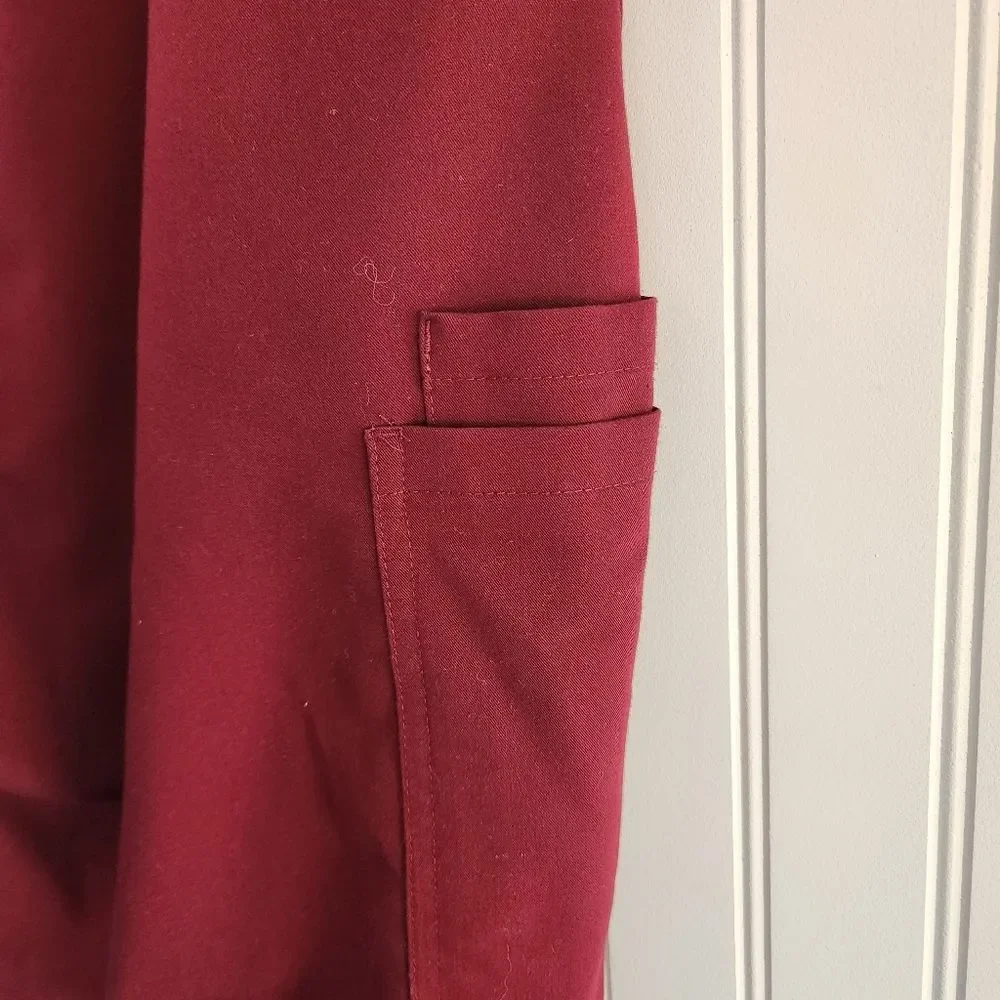 FIGS Technical Collection Burgundy Essential Workwear Hospital Scrub Pants XXLT